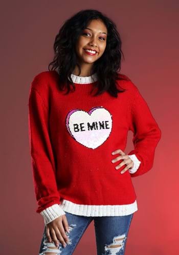 Be Mine Valentine's Day Sweater for Adults upd-2-0