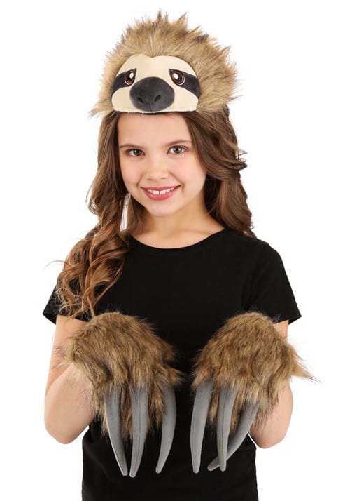 Sloth Plush Headband & Paws Kit