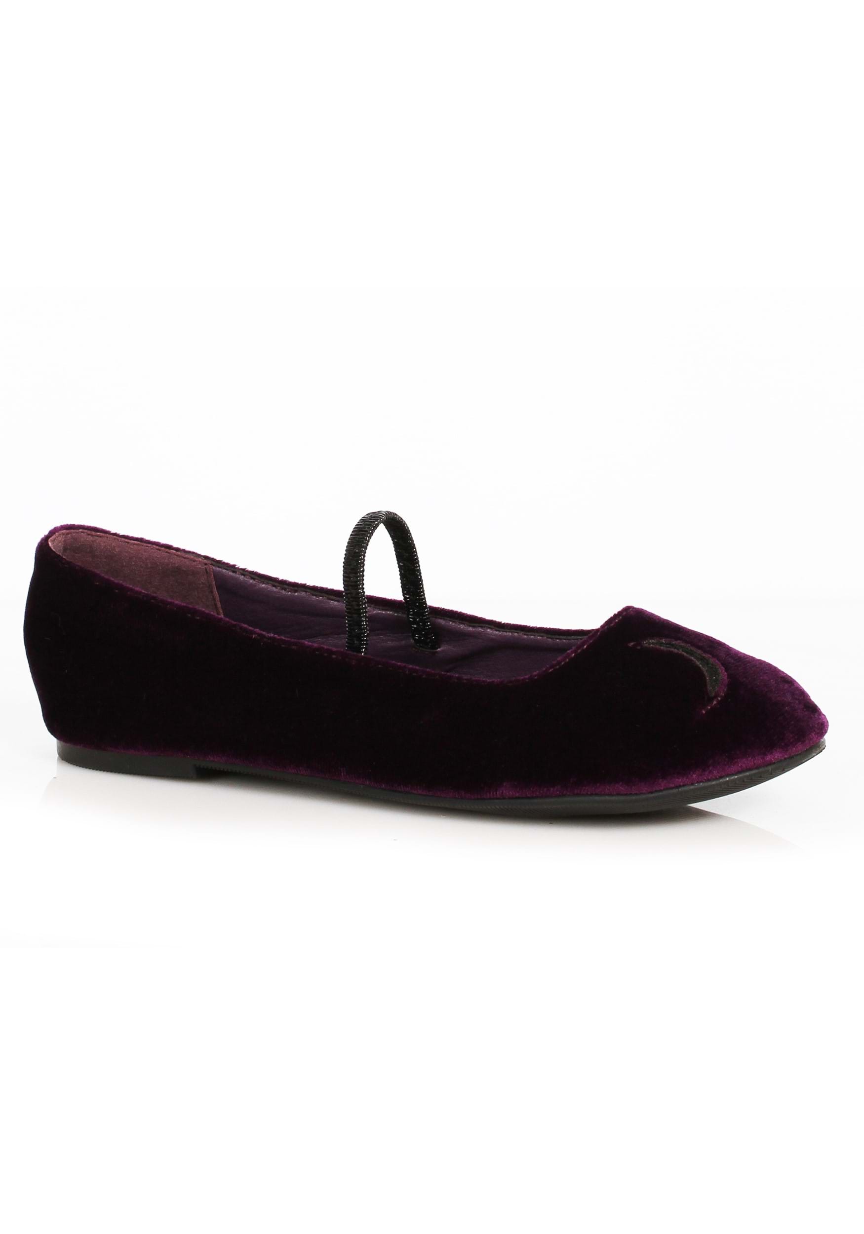 Niñas Púrpura Crescent Witch Ballet zapatos planos Multicolor
