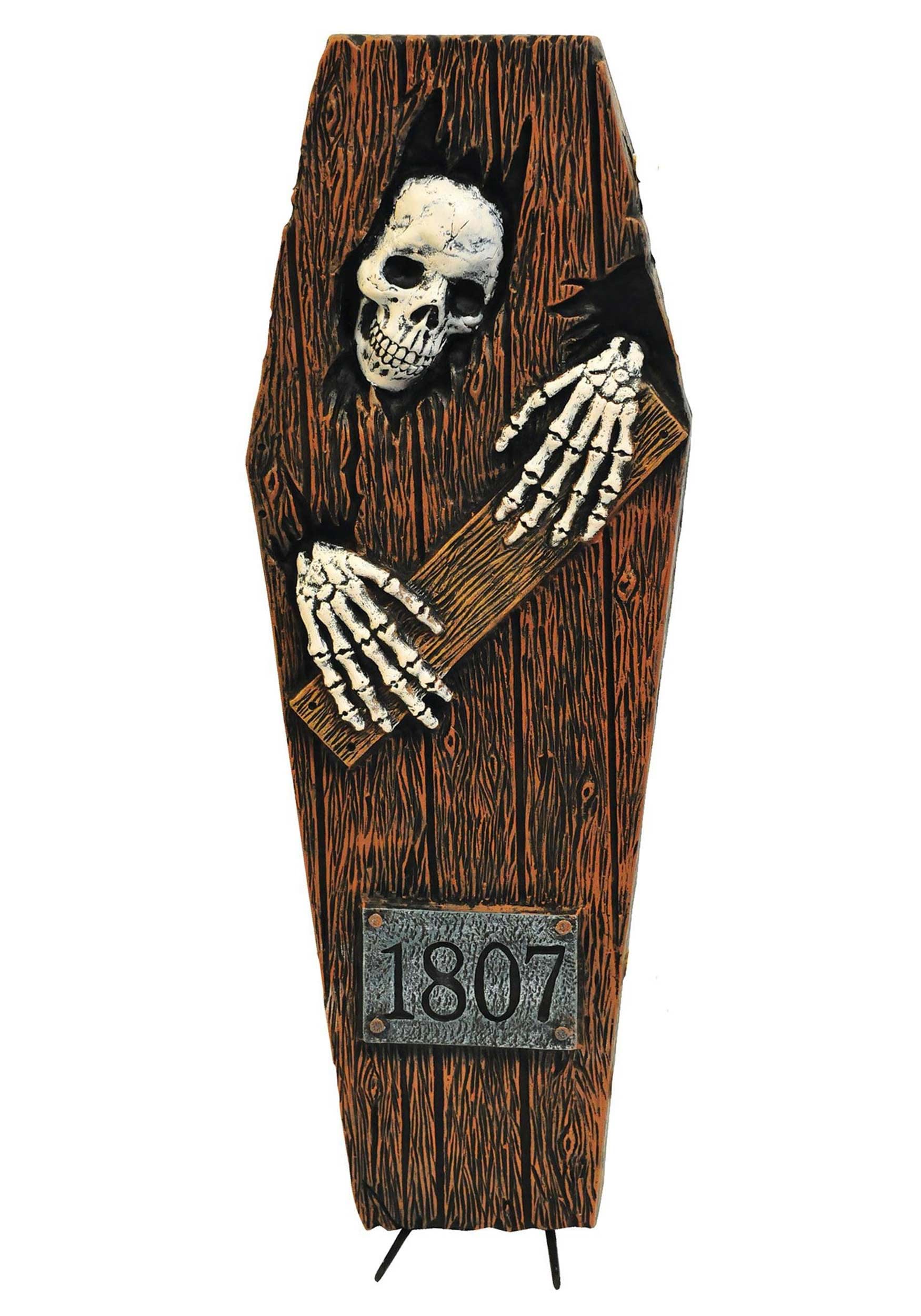 Peeping Skeleton 27 Inch Coffin