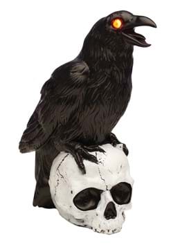 Light Up Raven on a Skull