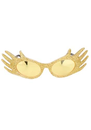 Gold Glitter Hands Glasses