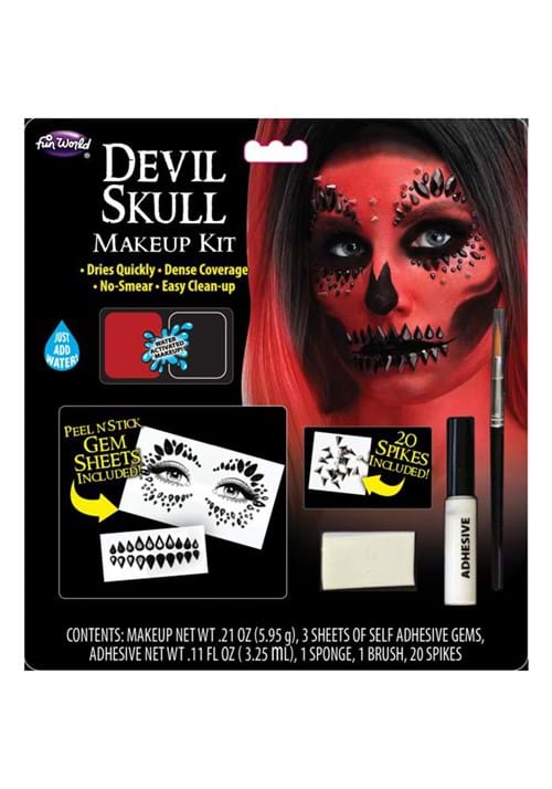 Devil Skull Makeup Accessory Kit