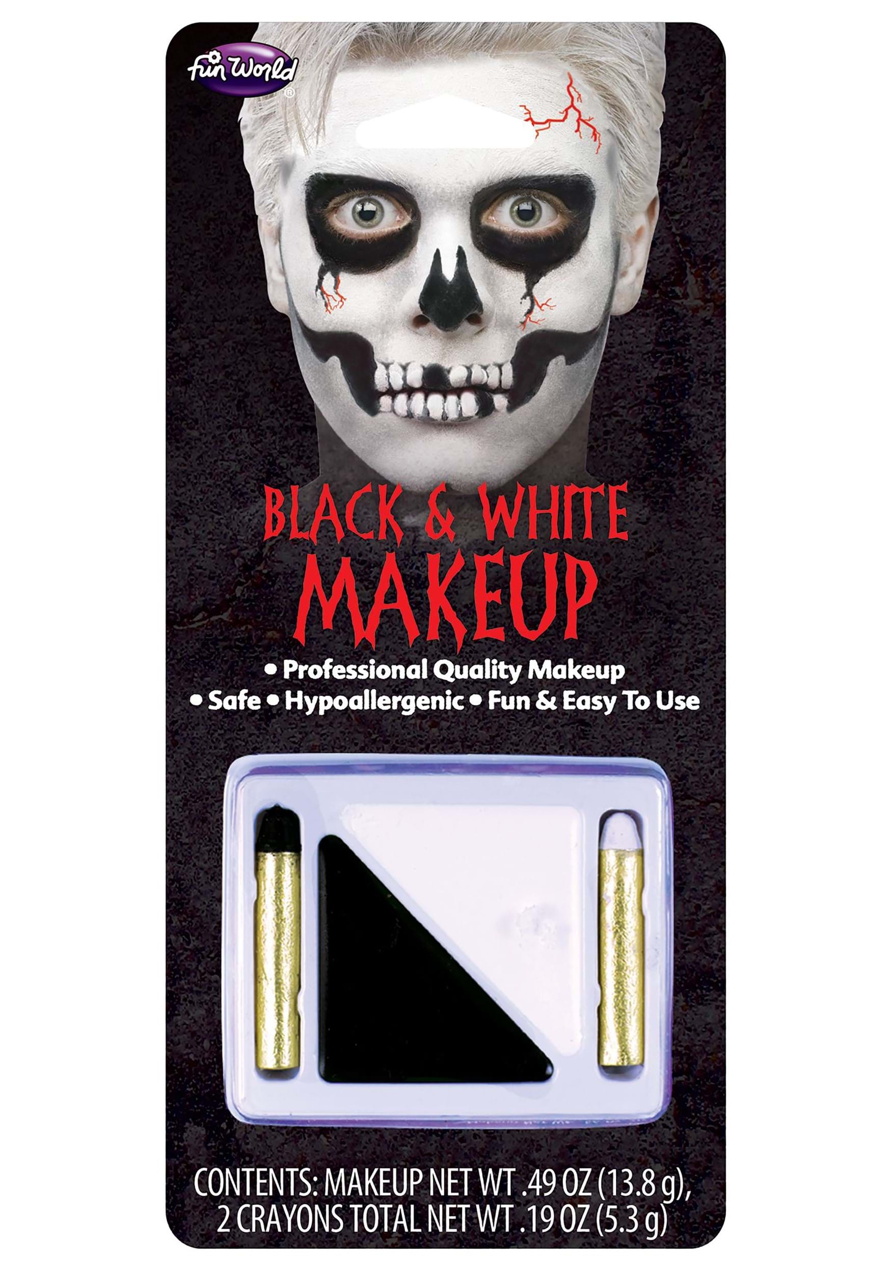 Kit de maquillaje de crayones blancos y negros Multicolor