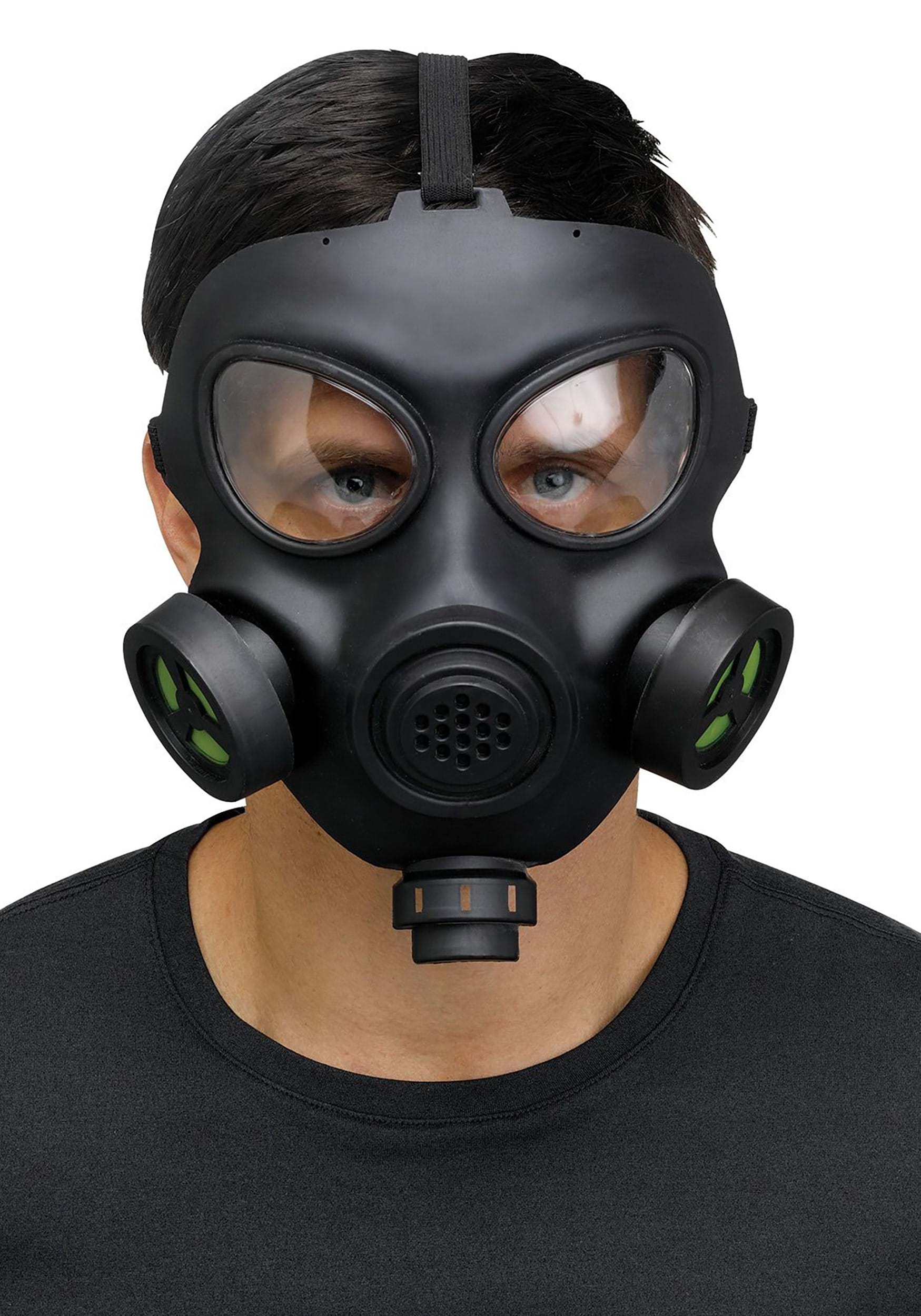 Disfraz para adultos con máscara de gas con respirador de juguetes Multicolor
