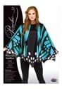 Womens Teal Butterfly Poncho Alt 1