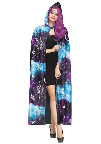 Womens Multi Colored Cosmic Cape