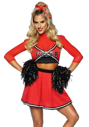 Ladies Black Cheerleader Costume