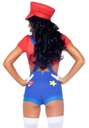 Sexy 2 Piece Red Gamer Babe Women's Costume