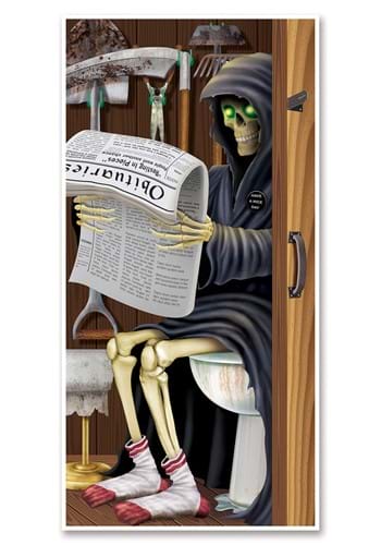 Restroom Door Cover of the Grim Reaper 