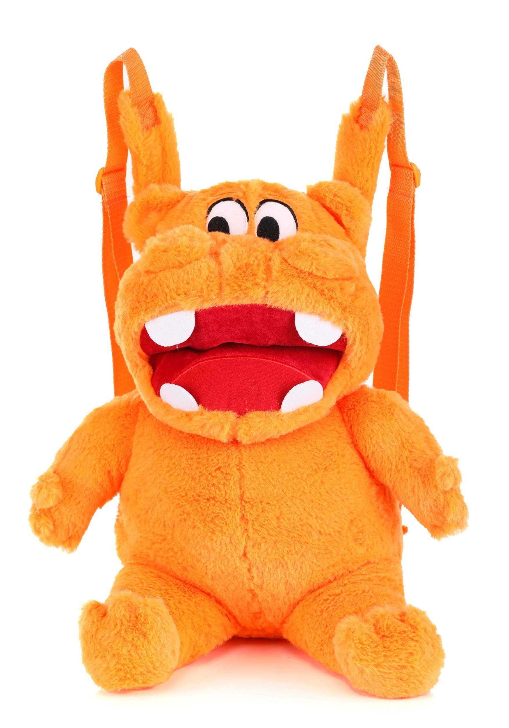 Hungry Hippos Orange Plush Backpack , Board Game Bags