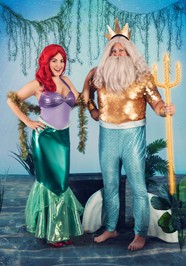 Exclusive Disney King Triton Halloween Costume For Men Exclusive Disney King Triton Halloween Costume For Men