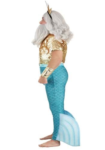 Mens Plus Size Disney King Triton Costume 5921