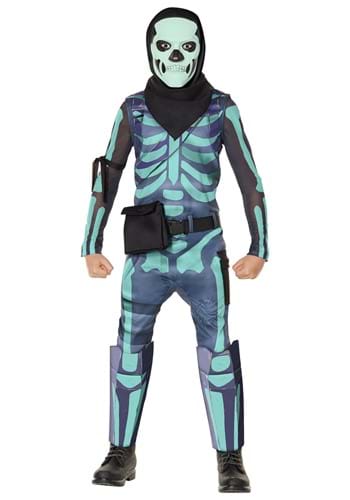 Fortnite Child Green Skull Trooper Costume