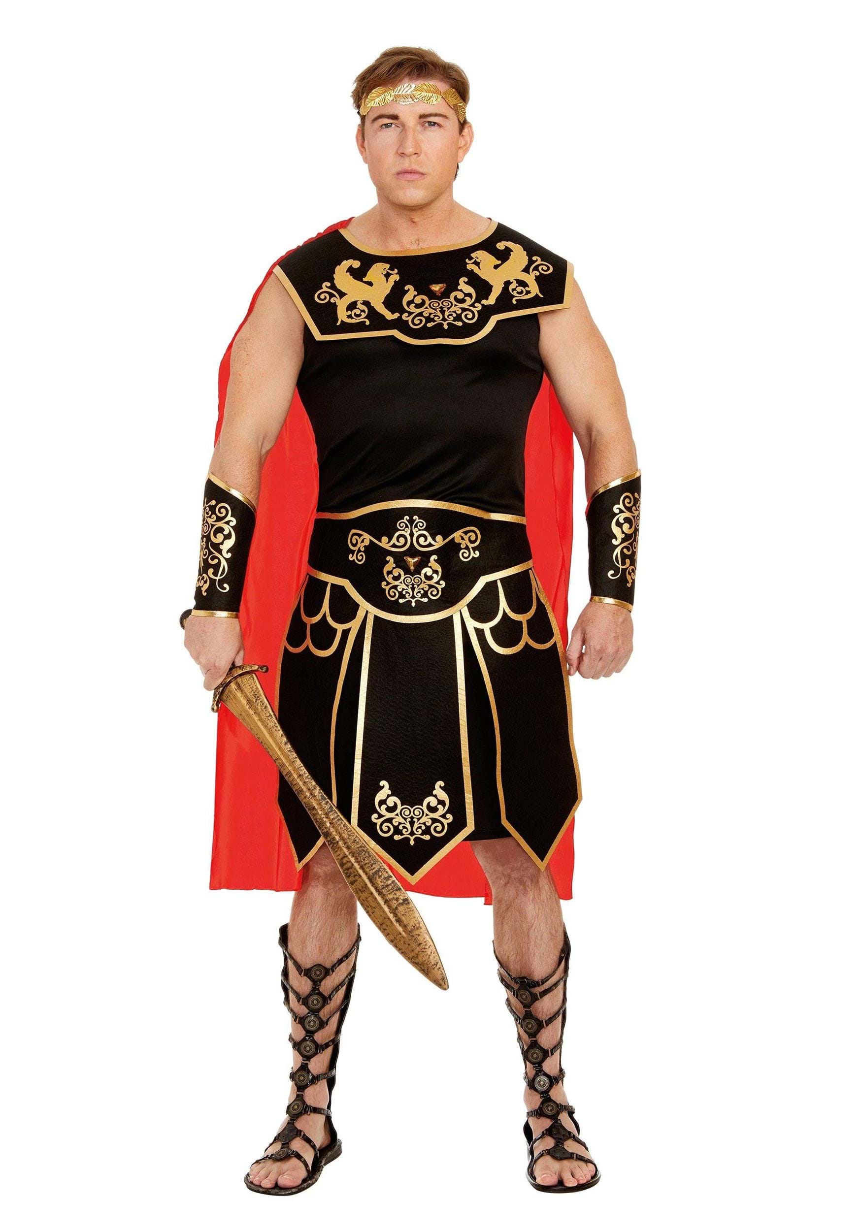 Photos - Fancy Dress Caesar Dreamgirl Julius  Men's Costume Black/Orange/Red 