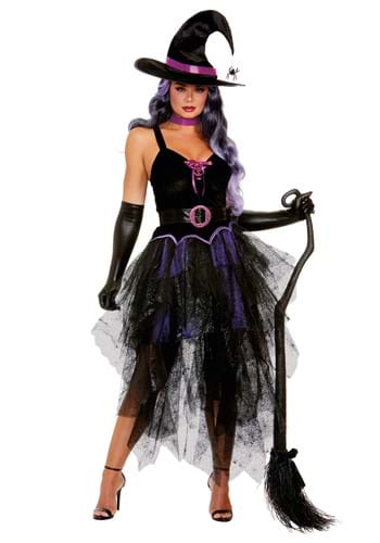 Womens Sexy Purple Witch