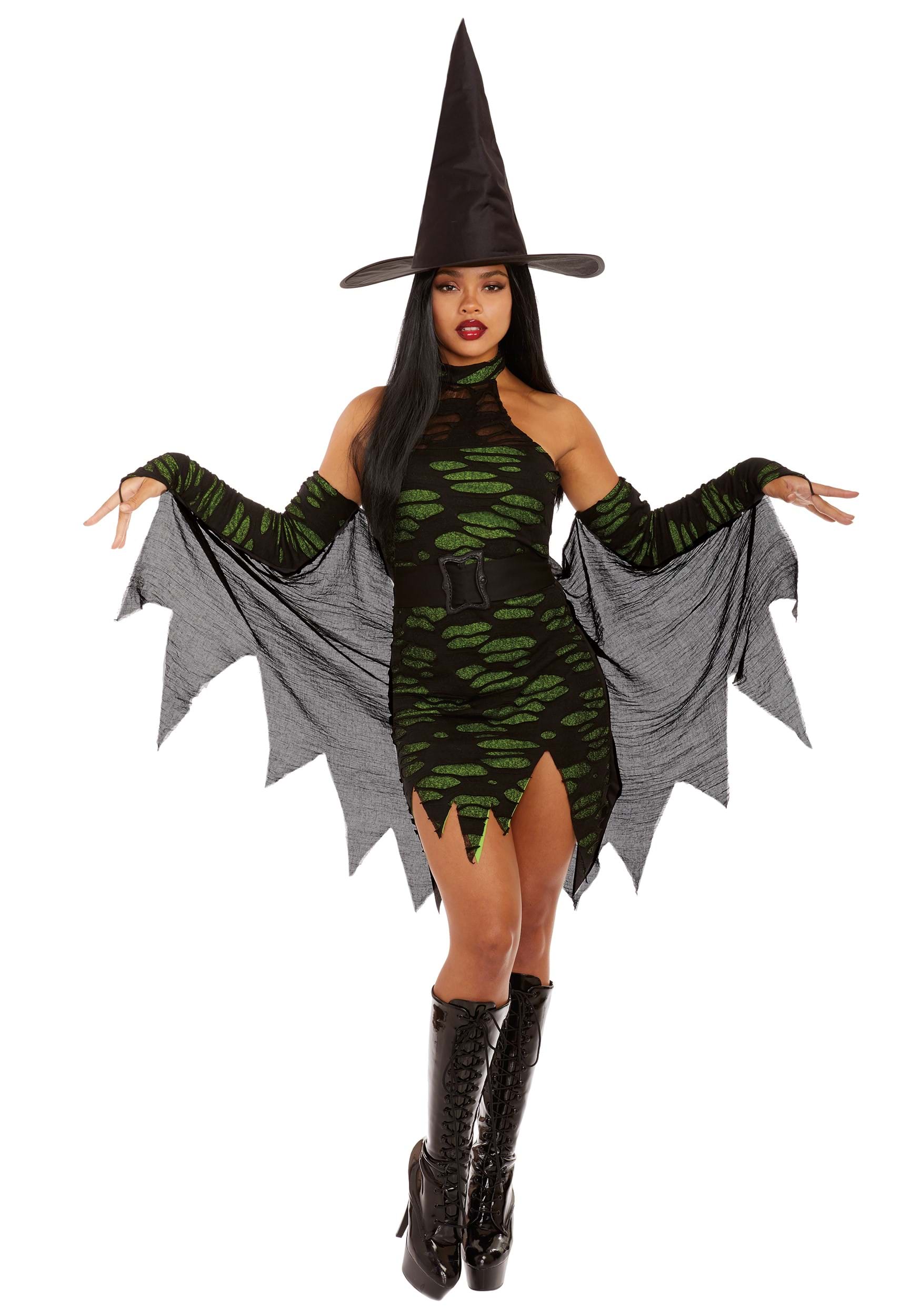 Photos - Fancy Dress Dreamgirl Miss Enchantment Women's Adult Costume Green/Black