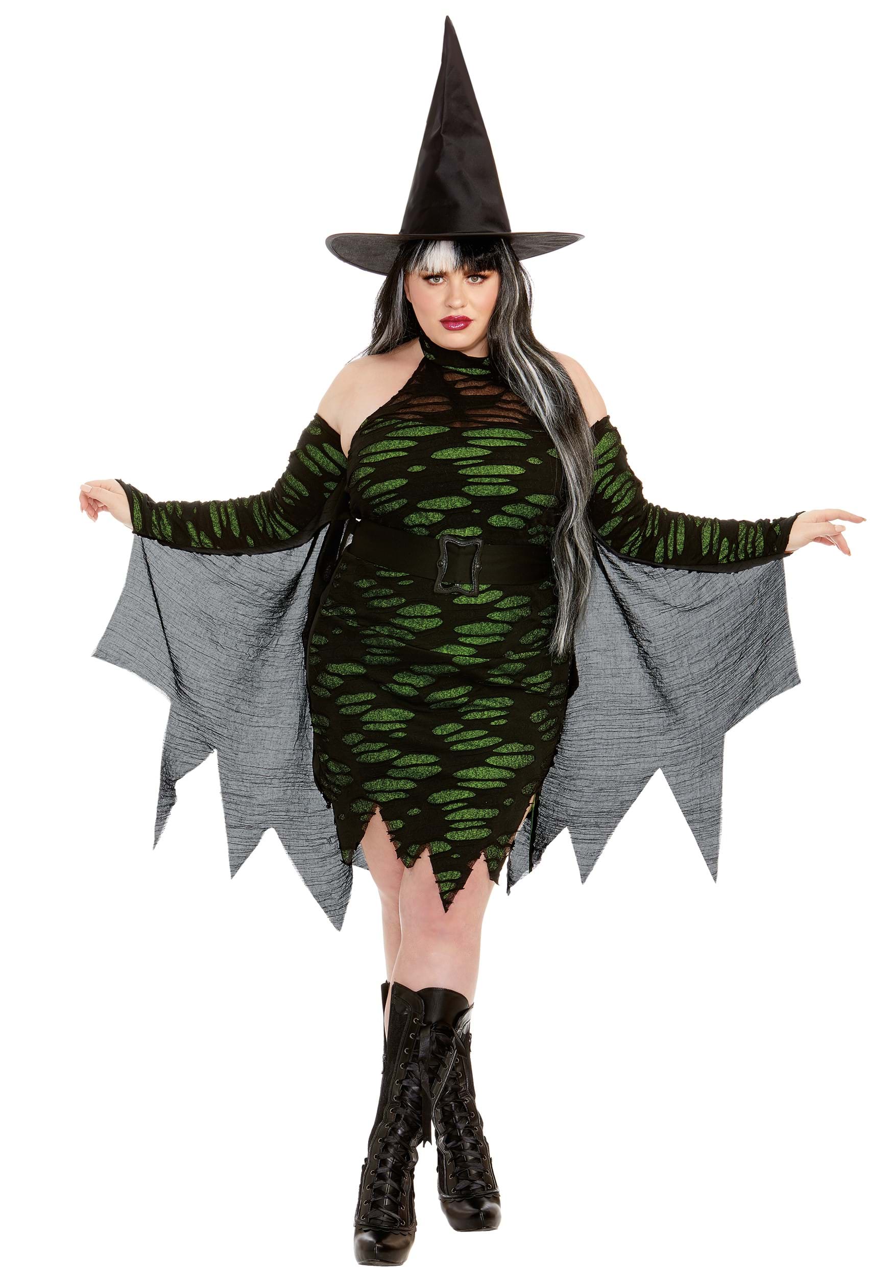 Photos - Fancy Dress Dreamgirl Plus Size Miss Enchantment Adult Women's Costume Green/Black