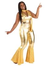 Women's gold Disco Fox Adult Costume Alt 2