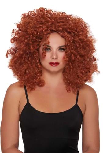 Red Women's Curly Wig