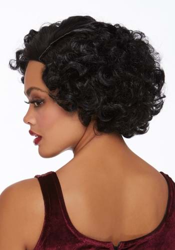 Curly Black Flapper Women's Costume Wig | Flapper Accessories