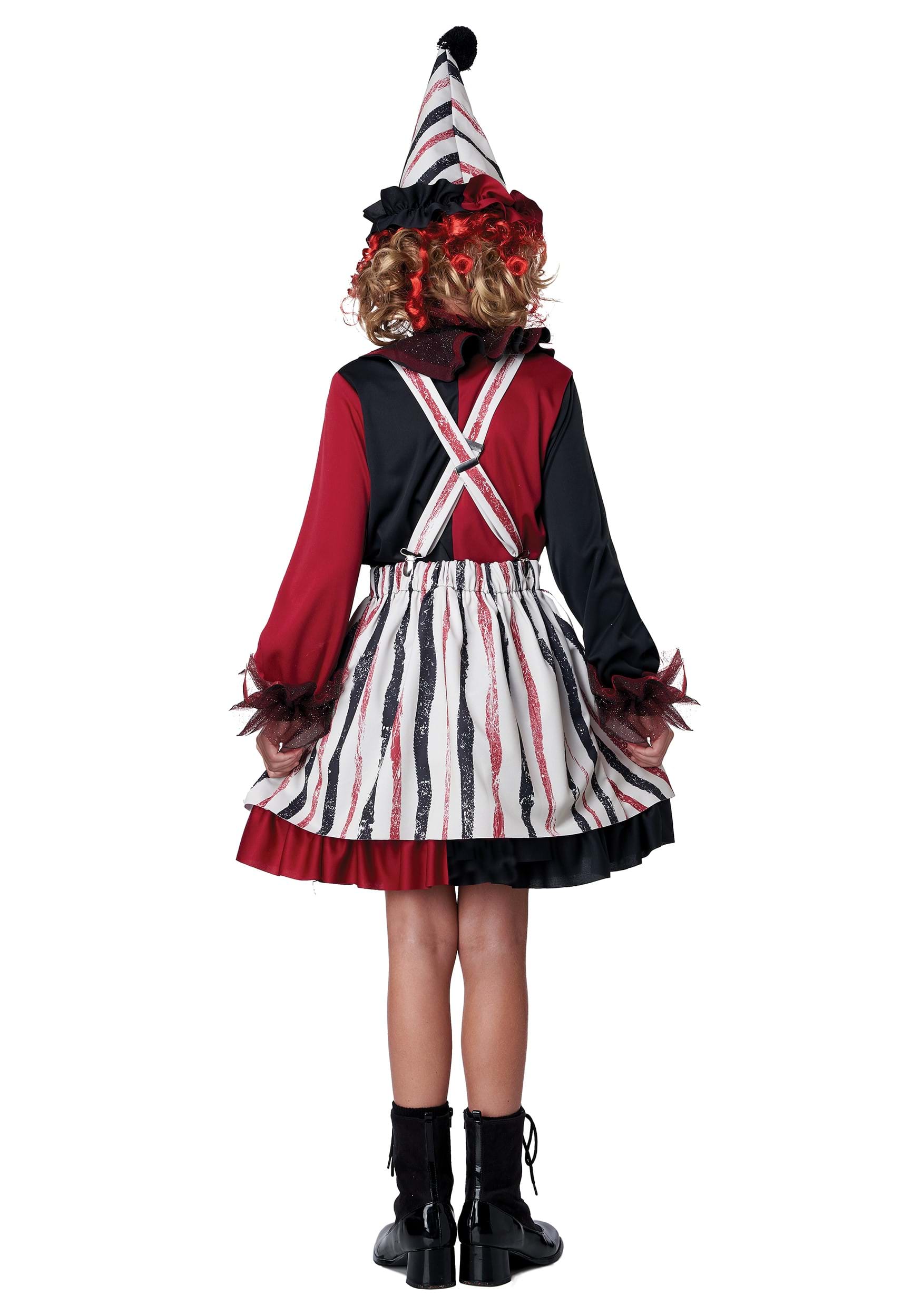 Clever Clown Girl's Costume