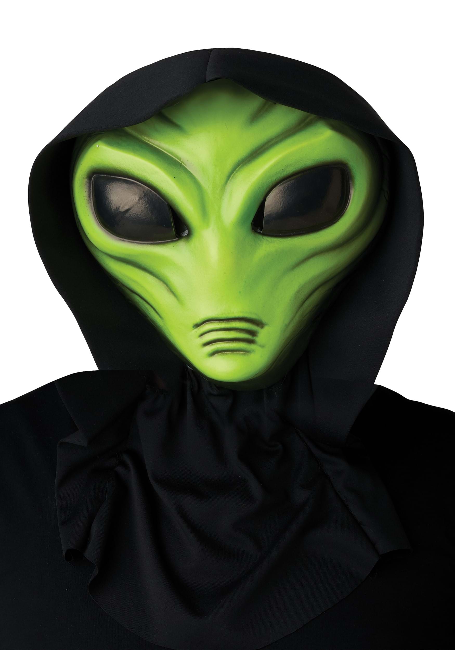 Green Light Up Alien Mask
