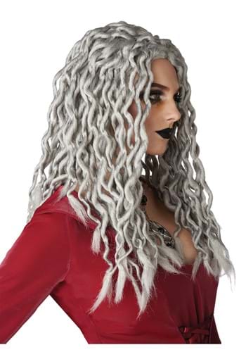 Adult Gray Crinkle Dreads Costume Wig | Witch Accessories