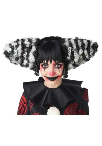 clown wig clipart black and white