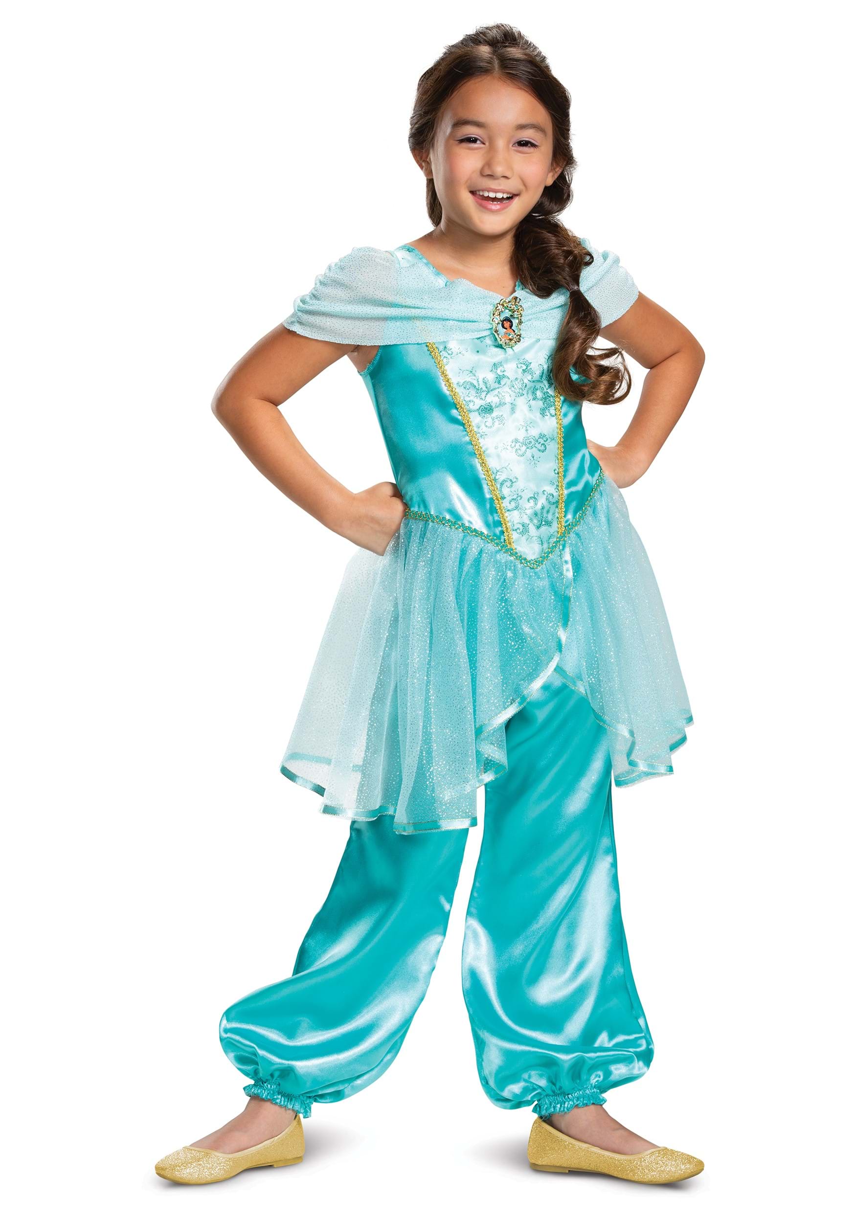 Disfraz de Aladdin Girls Jasmine Classic Multicolor