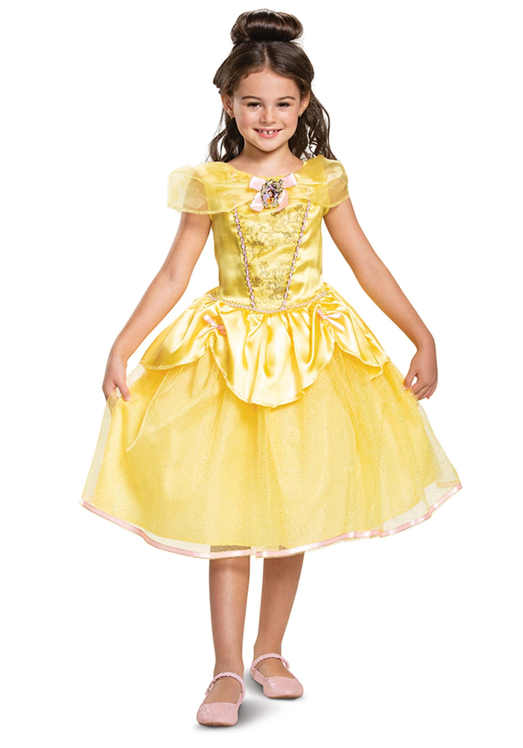 Belleza y la bestia- belle belle clásica disfraz para niños Multicolor
