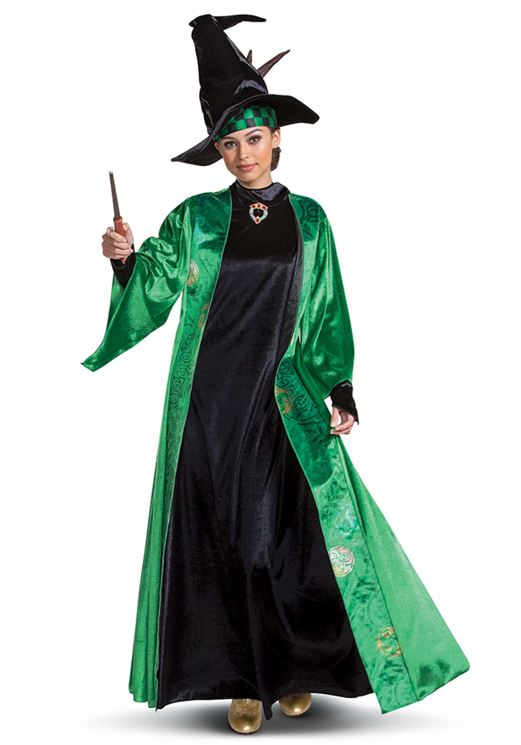 Harry Potter Adult Deluxe Profesor McGonagall Disfraz Multicolor