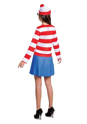 Where's Waldo Adult Striped Wenda Costume | Where's Waldo Costumes
