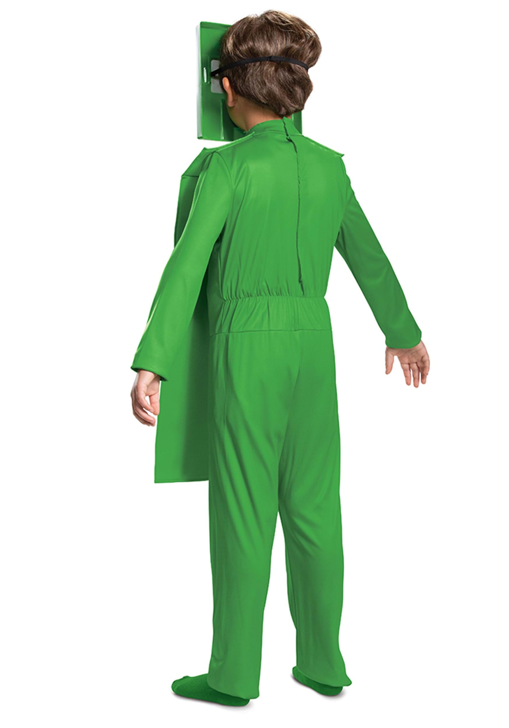 Minecraft Creeper Jumpsuit Costume For Kids