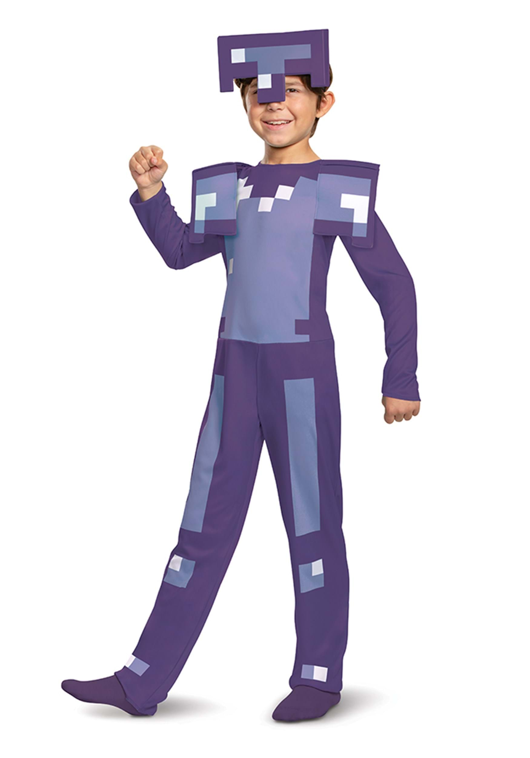 Photos - Fancy Dress Diamond Disguise Minecraft Enchanted  Armor Classic Costume for Kids Purple 