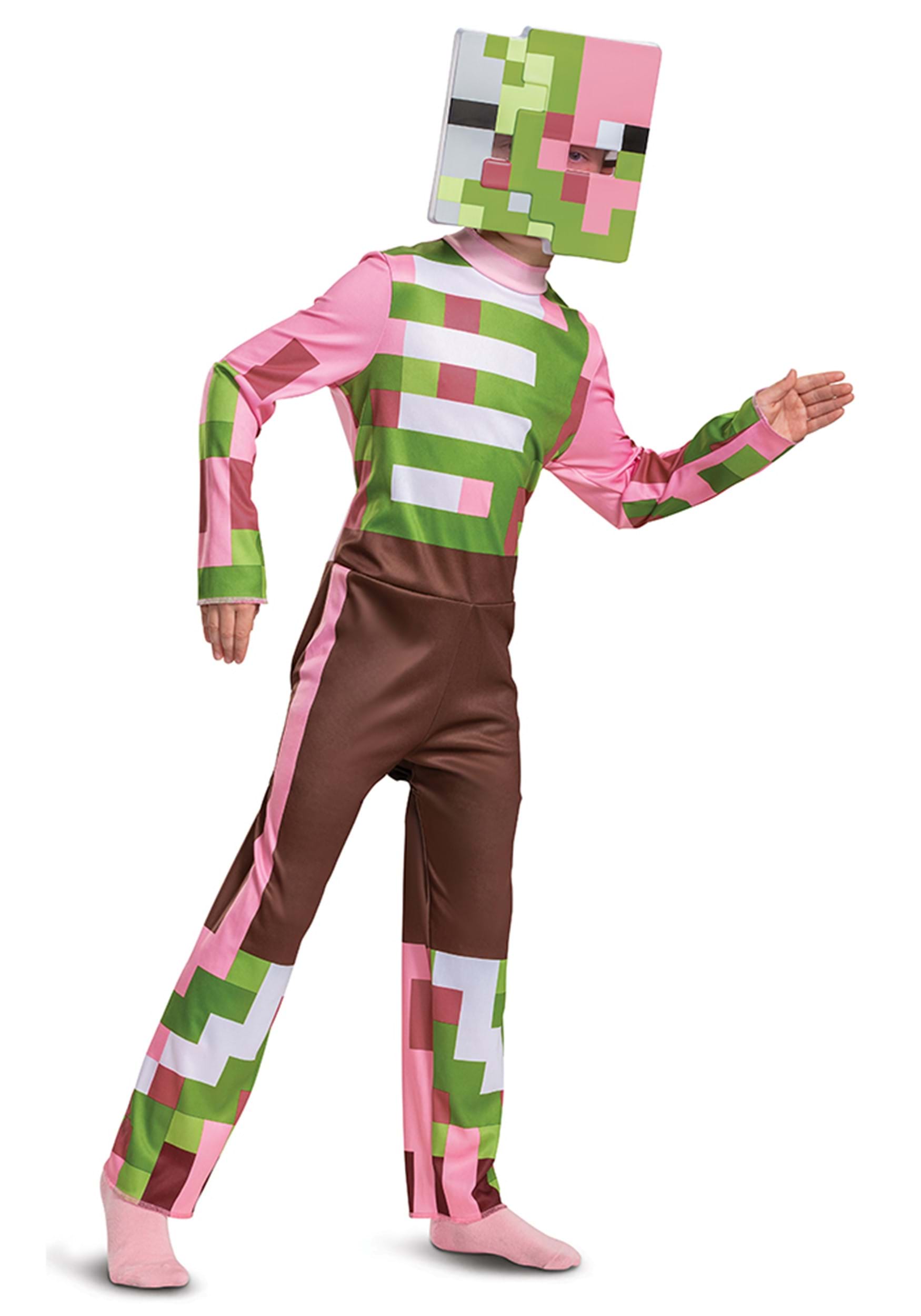 Disfraz de Kid's Minecraft Zombie Pigman Multicolor