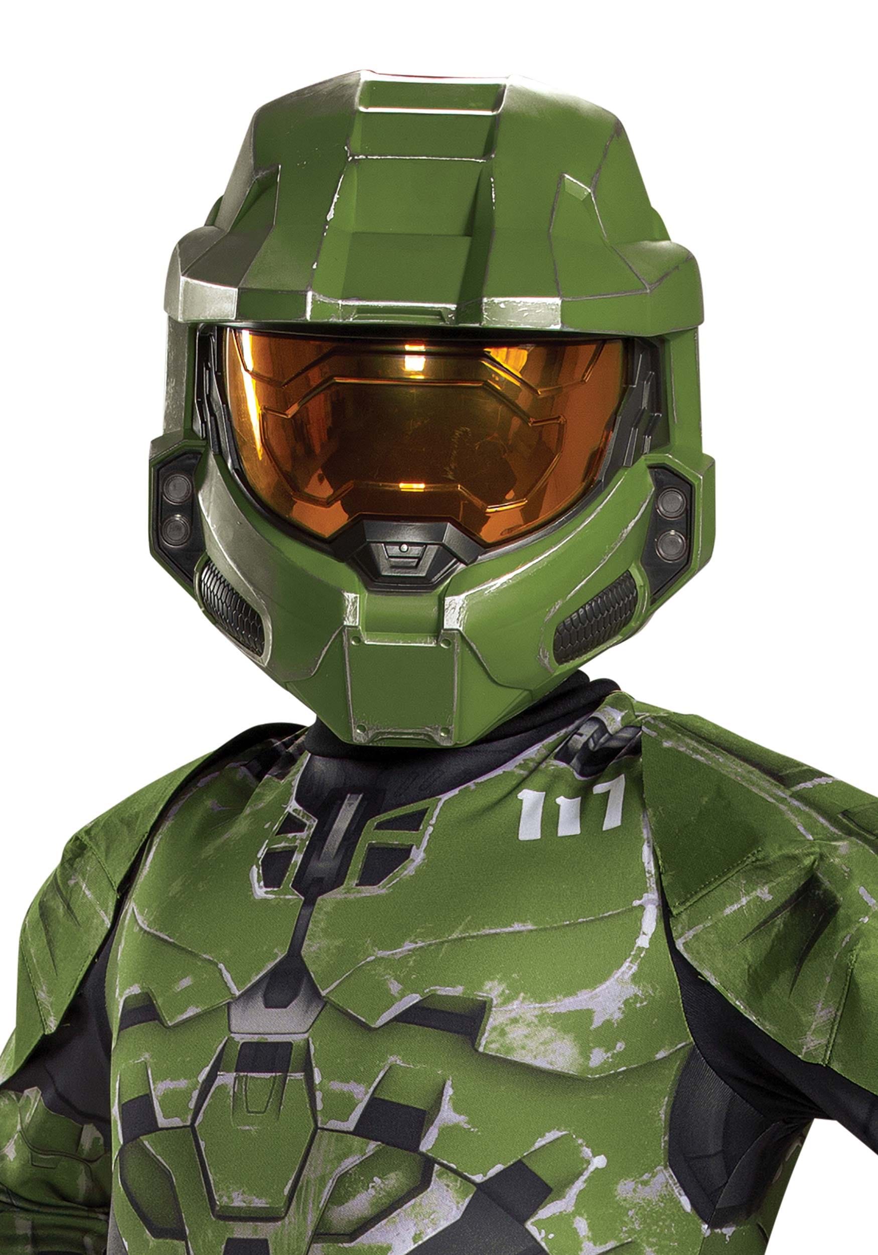 NWT Youth Sz S 4-6 Halloween Halo Master Chief Costume With Mask - www ...