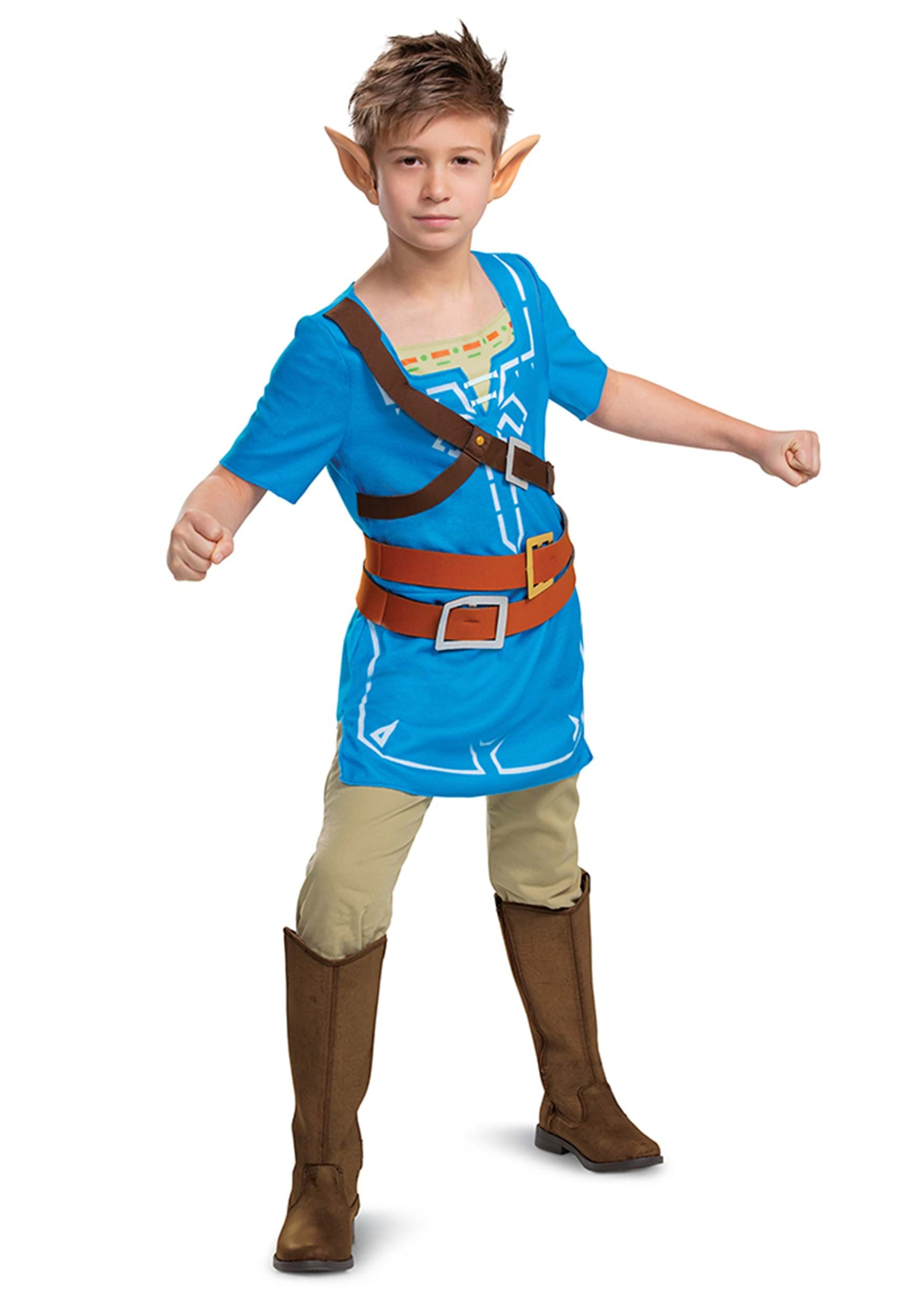  Link Costume for Kids, Official Zelda Breath of The