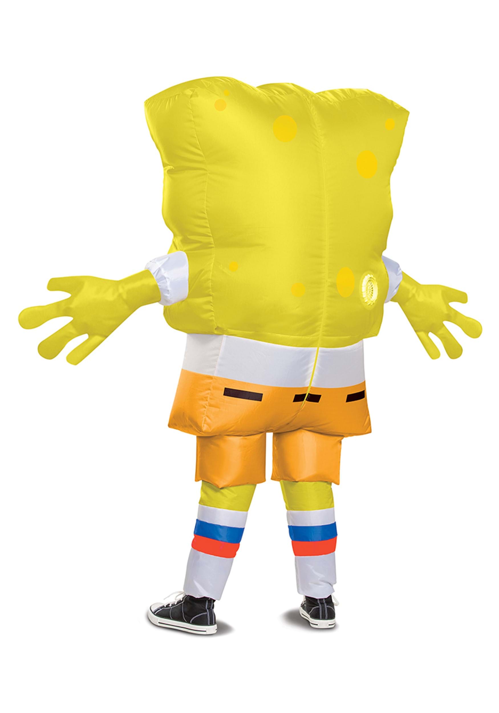 Disfraz inflable de Bob Esponja para niños para niños Multicolor
