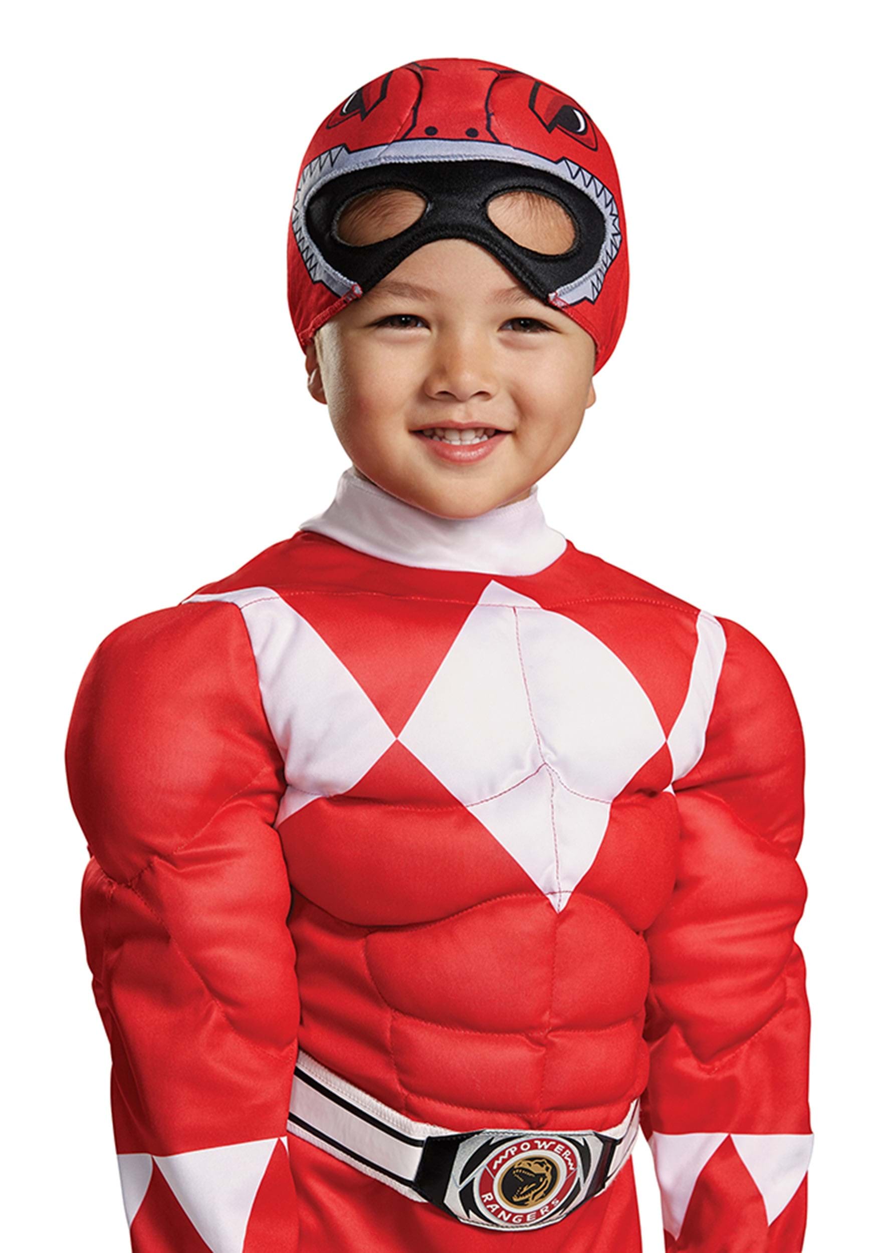 Disfraz muscular de Ranger Ranger Rangers para niños pequeños Multicolor