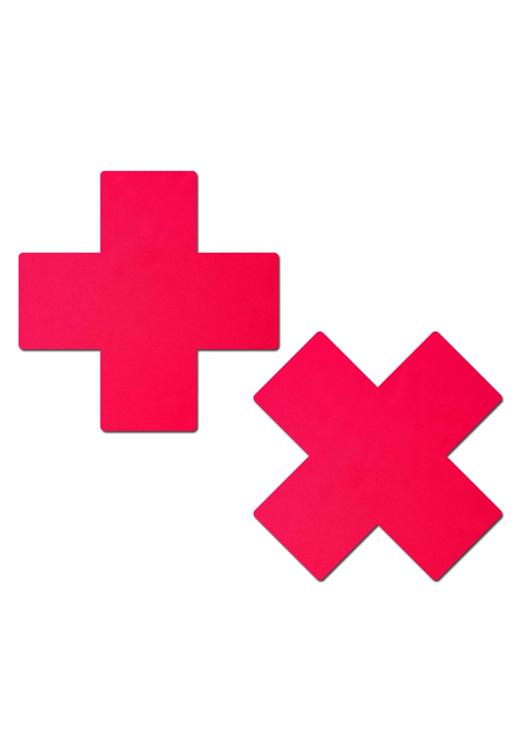 Pasos de la Cruz Roja más X Neon de pastease Multicolor