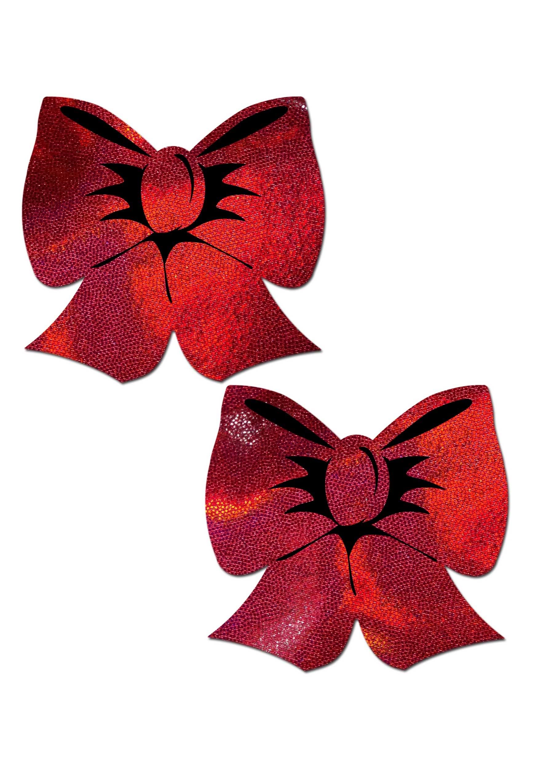Holográfica Red Bows Pasties de Pastease Multicolor