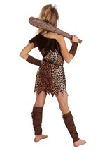 Girls Prehistoric Cave Girl Costume Alt 2