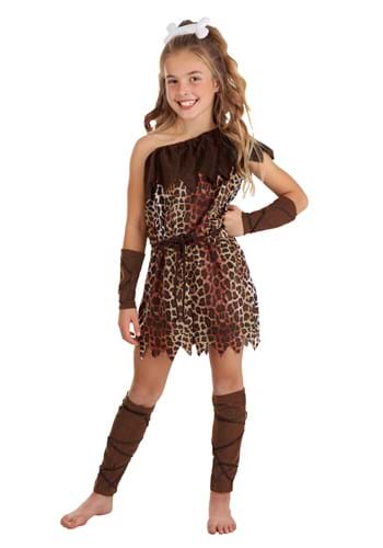 Girl's Prehistoric Cave Girl Costume