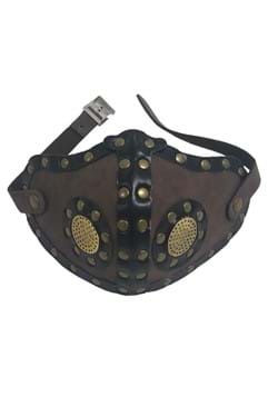 Adult Vented Faux Leather Steampunk Mask with Studs