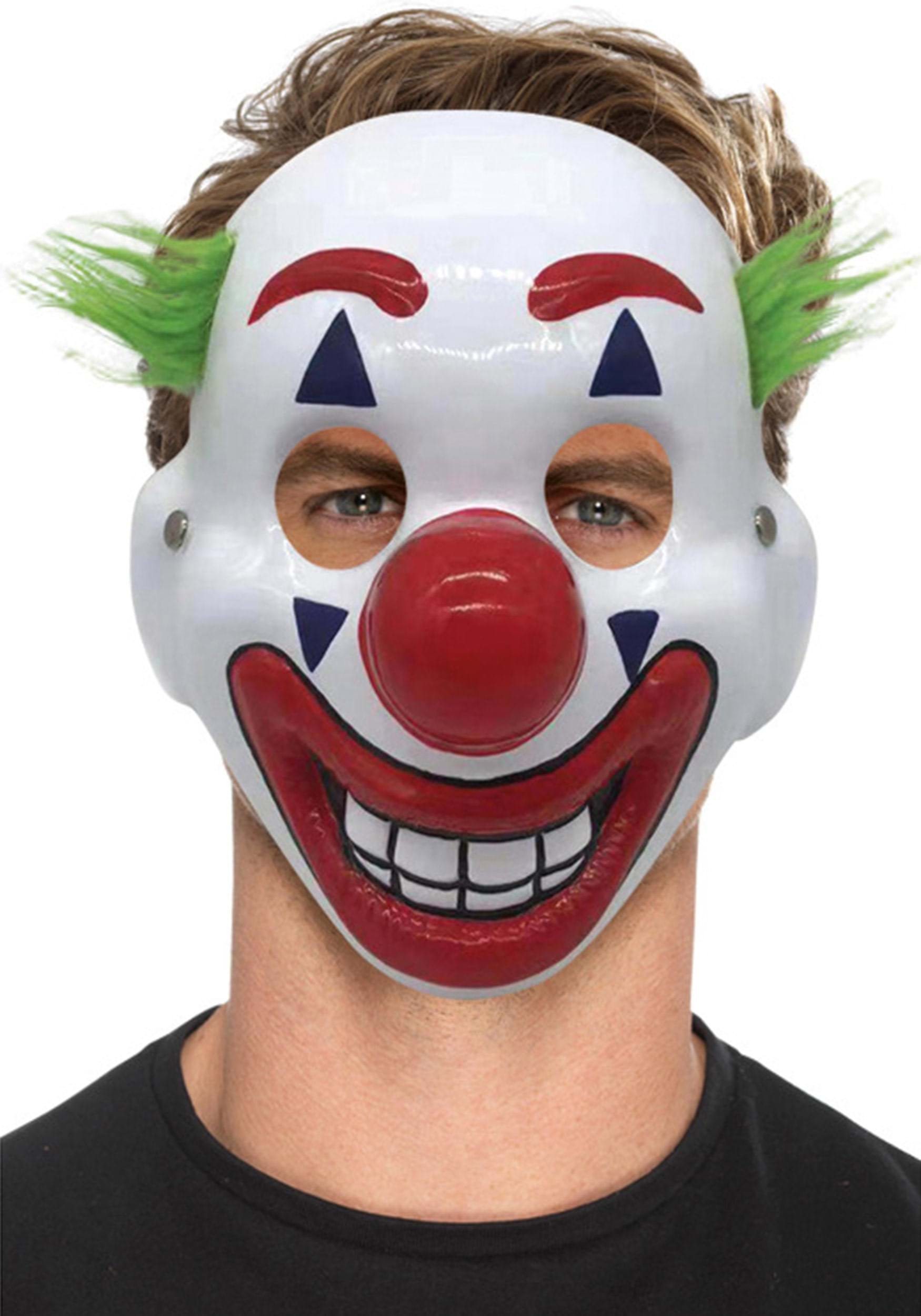 Worden staal Onderzoek Adult Clown Mask with Hair