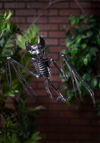 22-Inch Medium Black Bat Skeleton Decoration Prop | Animal Decorations