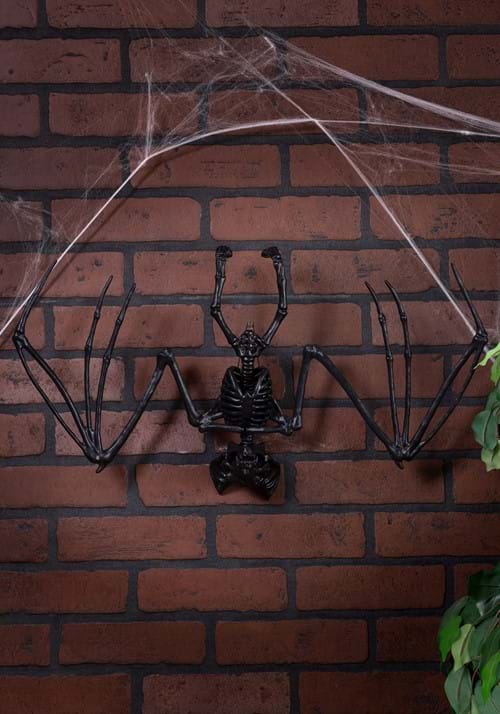 Medium 22Inch Black Bat Skeleton Halloween Decoration