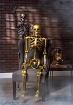60" Gold Life Size Posable Skeleton Prop Alt 1