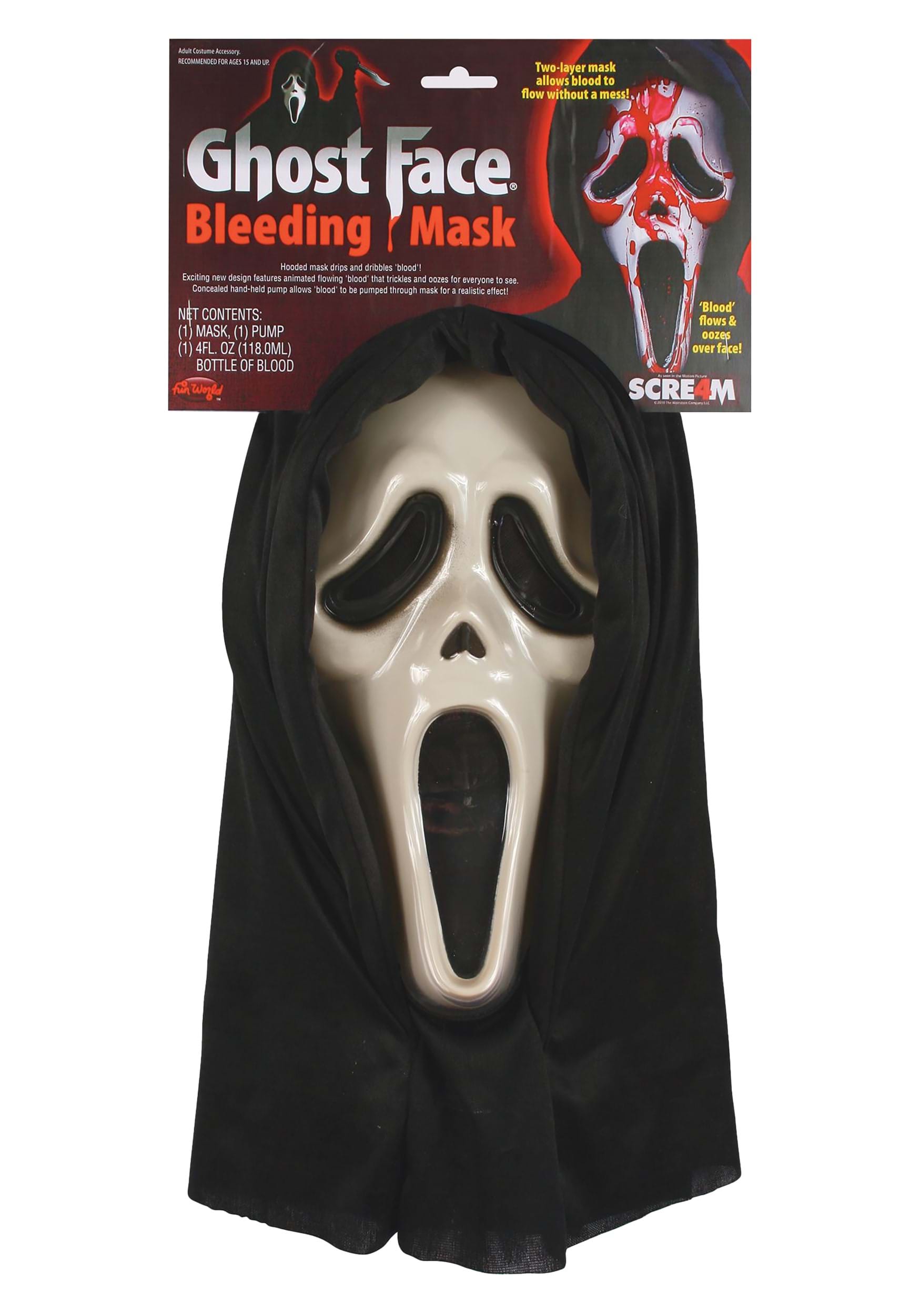 chrysant voorzichtig metaal Ghost Face Bleeding Mask for Adults